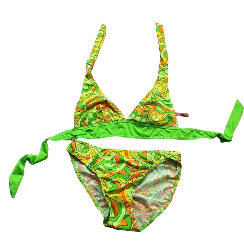 NWOT Retro Two Piece Bikini Disco Studio 54 XL